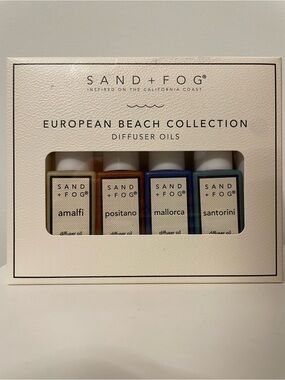 SAND + FOG European Beach Collection Diffuser Oils - Four x 0.33 FL OZ (10 ML)